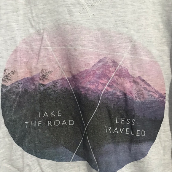 H&M “Take The Road Less Traveled” Gray Sweater - Picture 2 of 3